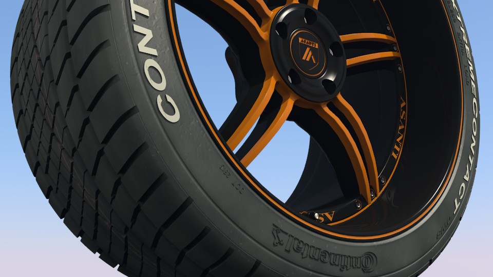 Asanti B1 wheel w. Conti ExtremeContact tyre preview image 6